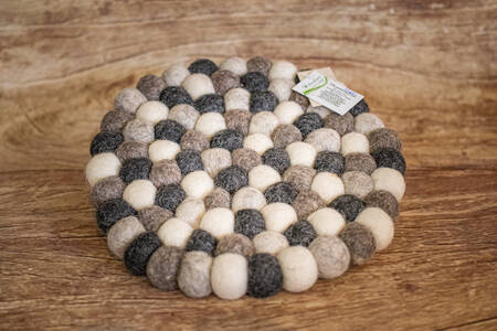 Dessous de plat en laine feutrée  