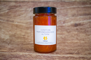 confiture pamplemousse rose au thym 230 g BIO