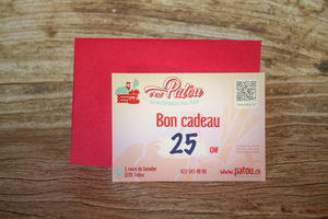 Bon cadeau  25 CHF  