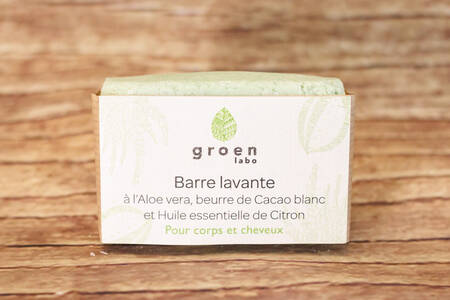 Barre corps et cheveux Aloe vera et citron 100 g BIO