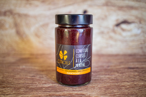 confiture cerise et menthe 230 g BIO