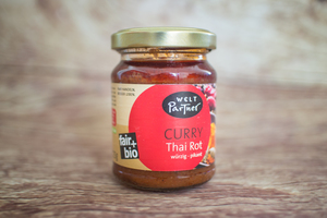 Pâte de curry rouge thaï 125 g BIO