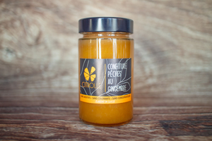 confiture pêche et gingembre 230 g BIO