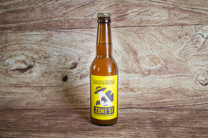 Zone 51 bière blanche aux huiles essentielles d'agrumes 33 cl BIO