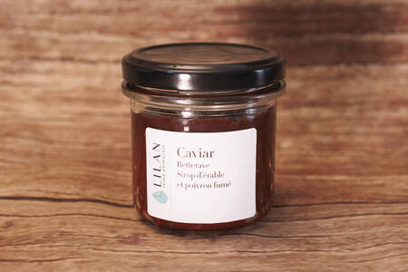 Caviar de Betterave au sirop d'érable et poivron fumé 120 g BIO