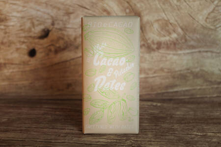 chocolat aux dattes pistaches 45% 90 g BIO